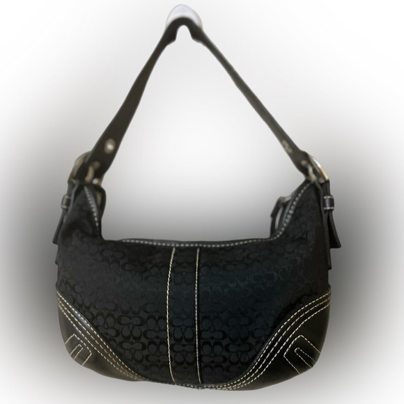 Vintage Coach Signature Logo Shoulder Bag, #2154 - Picture 9 of 13